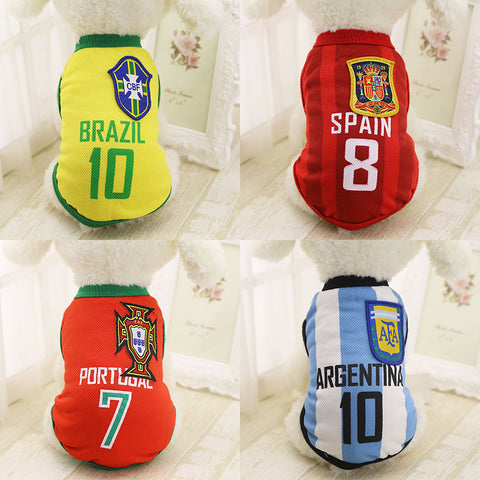 Football Jersey Dog Clothes For Small Medium Large Dogs