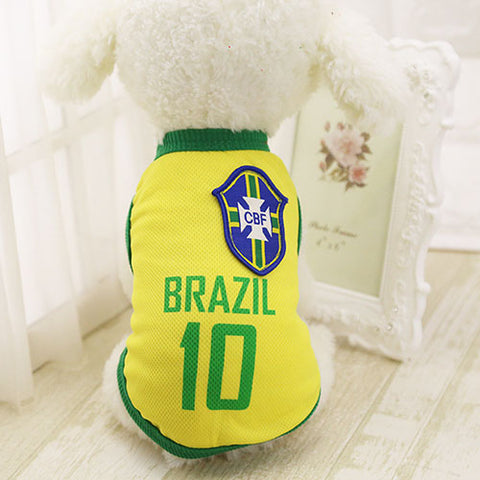 Football Jersey Dog Clothes For Small Medium Large Dogs