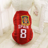 Football Jersey Dog Clothes For Small Medium Large Dogs