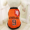 Football Jersey Dog Clothes For Small Medium Large Dogs