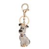 Dog Rhinestone Tassel Keychain Bag Handbag Key Ring Car Key Pendant