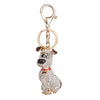 Dog Rhinestone Tassel Keychain Bag Handbag Key Ring Car Key Pendant