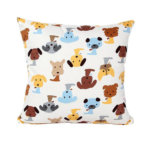 Dog Pattern Sofa Bed Home Decor Pillow Case Cushion Cover