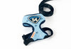 Dog Cat Harness Vest Leash Suit Navy Blue Pet Harness  Collar