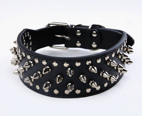 Spiked large dog collar For Medium Large Breeds