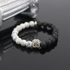 Pitbull  Hand Paw Natural Stone  Bracelet