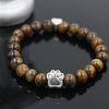 Pitbull  Hand Paw Natural Stone  Bracelet