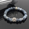 Pitbull  Hand Paw Natural Stone  Bracelet
