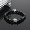 Pitbull  Hand Paw Natural Stone  Bracelet