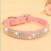 Bling Rhinestone PU Leather Crystal Diamond Puppy Collar