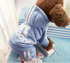 Winter Warm Pet Dog Clothes Four-legs Hoodile